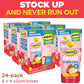 Motts Fruit Smoothies Strawberry Banana, 4.2 oz Clear Pouches, 24 Count (6 Packs of 4), Non-dairy, Made With Oatmilk, Made With
