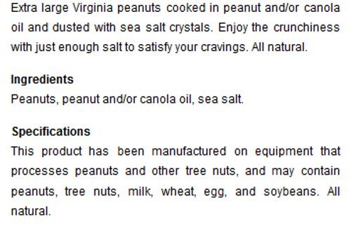 Blue Crab Bay Sea Salt Nuts - 12 Oz. Tin (Pack of 2)