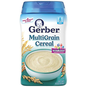 Gerber 2Nd Foods Cereal For Baby Grain & Grow Cereal, Multigrain, Made With Whole Grains & Essential Nutrients, Non-Gmo Baby Cer