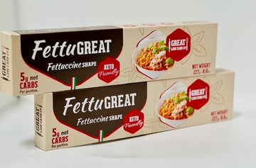 Great Low Carb Company FettuGreat, Fettuccine Shape 8 oz pasta, Keto, Low carb, High Protein. 5 Net Carbs, 21g Protein (2 pack)