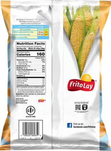 Fritos, Lightly Salted, 9.25 Ounce