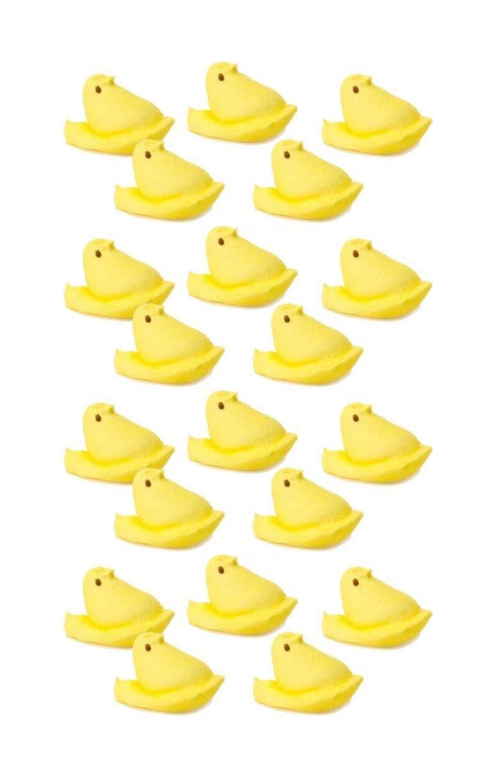 Peeps Easter Marshmallow Yellow Chicks Candy Basket Stuffers, 3 Ounces, Pack Of 2