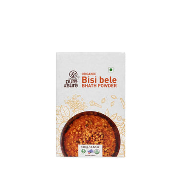 Pure & Sure Organic Bisibelebath Masala Powder | South Indian Masala For Cooking | Curry Masala Powder, 100G