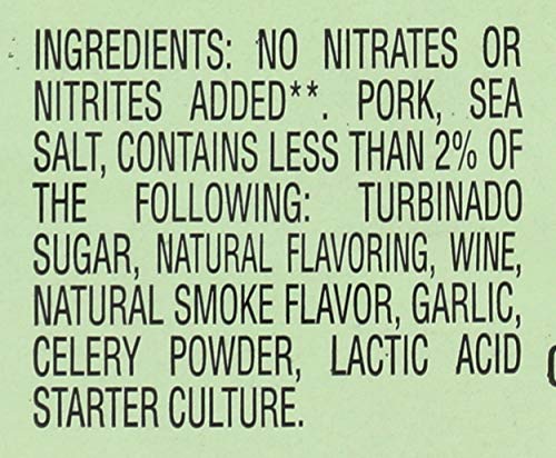Naturalissima, Uncured Hard Salami, 4 oz