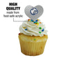GRAPHICS & MORE Acrylic Cupcake Picks Set of 6, Drake University Heart Decoration, One Size, Model CUPCAKE.HEART.CLCDR.Z007544