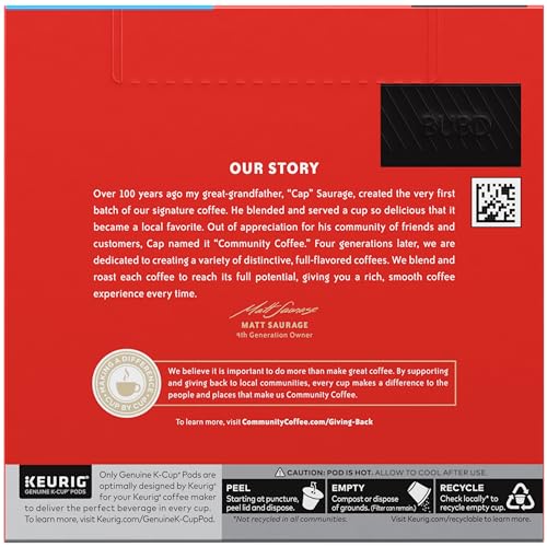 Community Coffee Breakfast Blend Medium Roast Single-Serve Keurig K-Cup Pods 48 Count (Pack Of 1)