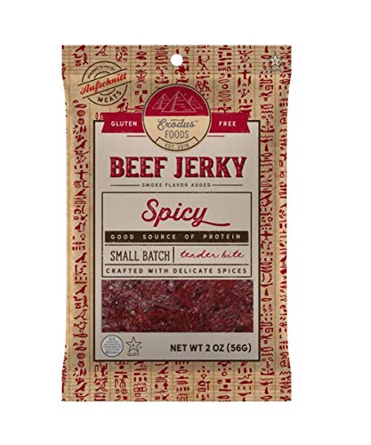 Exodus Passover Beef Jerky | Kosher (Star-K Certified) | Gluten Free (Spicy, 5 Pack) | By Aufschnitt Meats