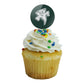 Lake Erie College Secondary Logo Cupcake Picks Toppers Decoration Set Of 6