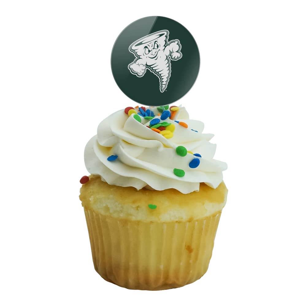 Lake Erie College Secondary Logo Cupcake Picks Toppers Decoration Set Of 6