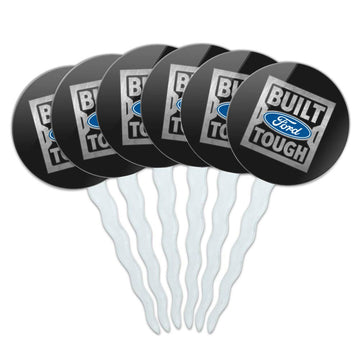 GRAPHICS & MORE Cupcake Picks Set of 6 - Multi Acrylic Decoration Toppers