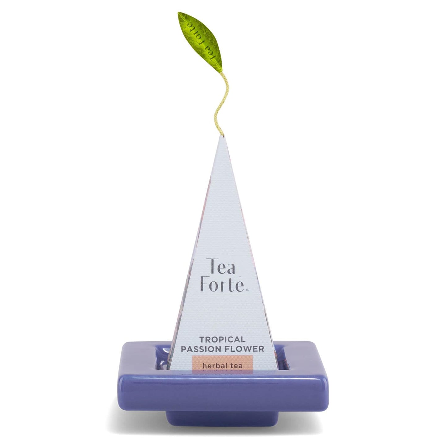 Tea Forte Premium Tea Gift Set with Indigo Cafe Cup, Tea Tray, and 10 Handcrafted Pyramid Infuser Tea Bags