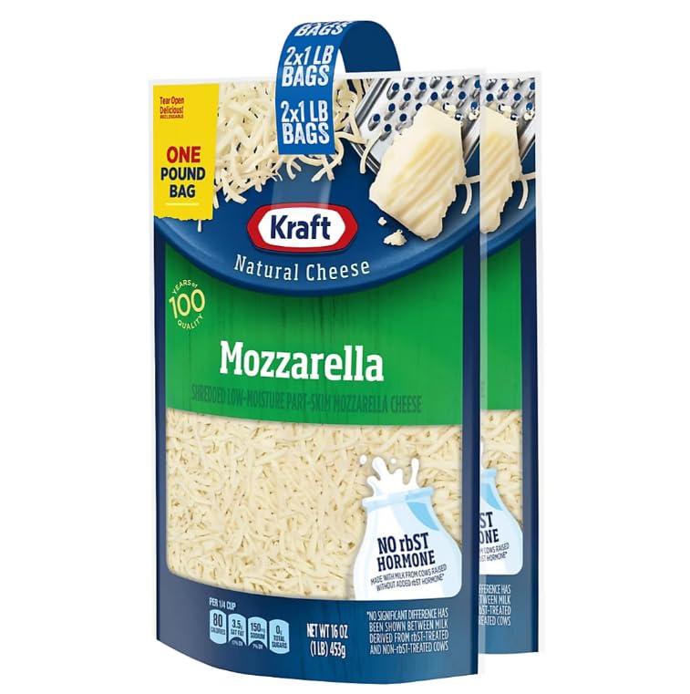 Kraft Mozzarella Shredded Cheese, 2 pk. - 2 lbs Total Weight