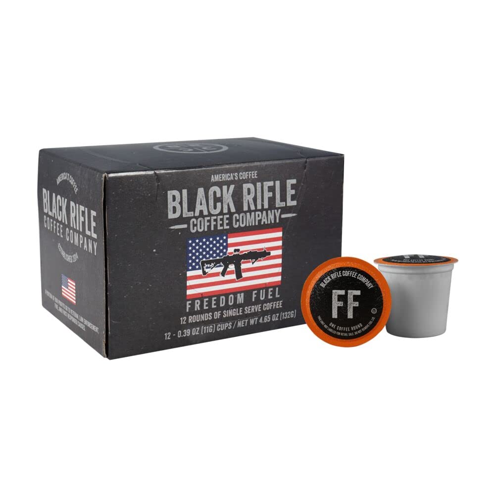 Black Rifle Coffee Company Dark Roast Coffee Pods, 12 Count, Single Serve, Bold Flavor, Supports Veterans and First Responders