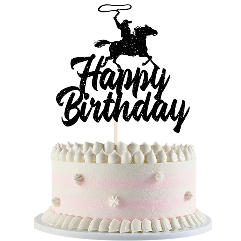 Bekaterea Cowboy Cake Topper, Riding Cowboy Birthday Cake Decorating, Western Themed Cake Decorating, Baby Shower Cake Decoratin