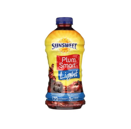 Sunsweet Plum Smart Light For Digestive Health Juice, 48 OZ Bottle (Pack of 2, Total of 96 Oz)