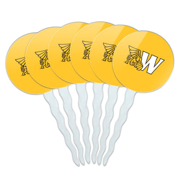 Missouri Western State University Primary Logo Cupcake Picks Toppers Decoration Set of 6
