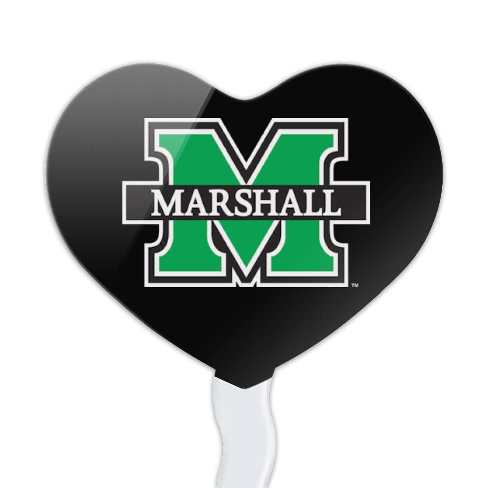 GRAPHICS & MORE Cupcake Picks Set of 6, Heart Design, Acrylic, One Size, Marshall University