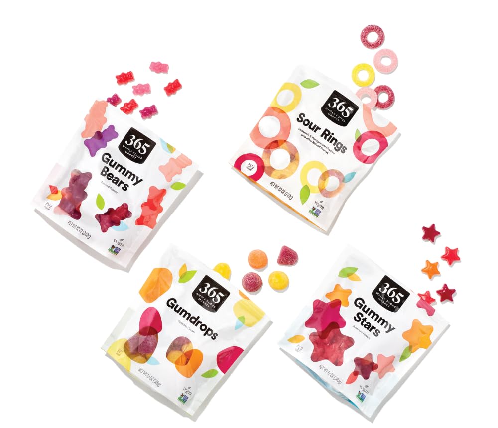 365 by Whole Foods Market  Assorted Flavor Gummy Stars  7 Ounce