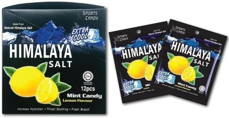 Big Foot Himalaya Salt Candy (Pack of 12) (Original Lemon Mint)