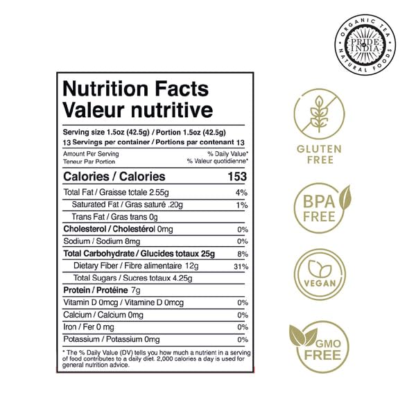 Pride Of India - PACK of 6 - Natural White Royal Quinoa - 100% Bolivian Superior Grade Protein Rich Whole Grain, 1.25 Pound Jar