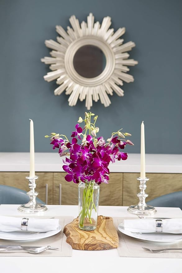 Kabloom Flowers - Mother'S Day Collection - 10 Purple Orchid With Vase, Gift For Birthday, Sympathy, Anniversary, Get Well, Than