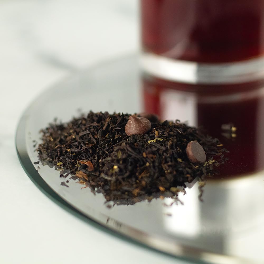 Organic Positively Tea Company Mint Chocolate Chip Black Tea Loose Leaf 16 Ounce