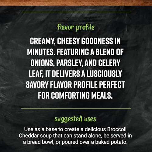 Frontier Broccoli Cheddar Soup Mix Pouch, 4.59 Ounce