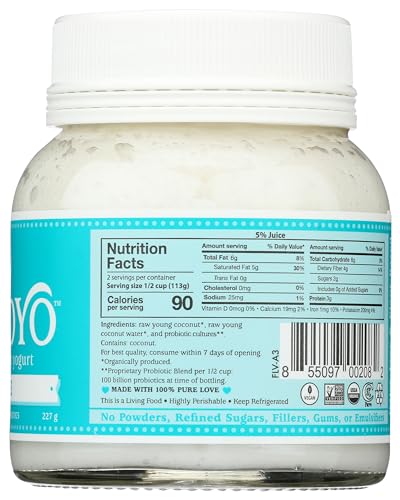 Organic Cocoyo Pure Coconut Yogurt