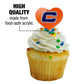 GRAPHICS & MORE Cupcake Picks Set of 6 - Acrylic Heart Toppers - Carroll University