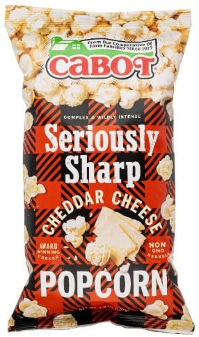 Cabot Creamery Seriously Sharp Cheddar Cheese Popcorn 1x 4.5oz bag