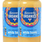 Heavenly Organics 100% Organic Raw White Honey 2 Pack, 22 OZ/Jar, Lightly Filtered, Dairy, Nut, Gluten, Chemical Free