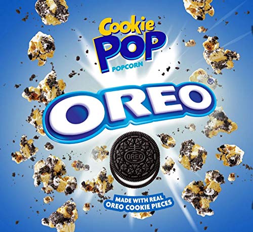 Cookie Pop Oreo Cookie Coated Popcorn (5.25Oz Bags) Made With Real Oreo Cookie Pieces - Pack Of 12