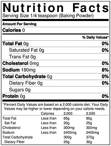 Double Active Baking Powder Aluminum Free 2.5 lbs (Pack of 2)