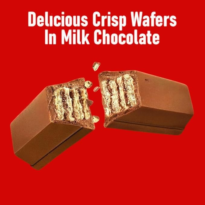 Mini Chocolate Waffer Bars-1.5 lbs Milk Chocolate Waffer Mini Individually Wrapped Bulk Pack-Crisp Wafer in Bulk - Perfect Snack