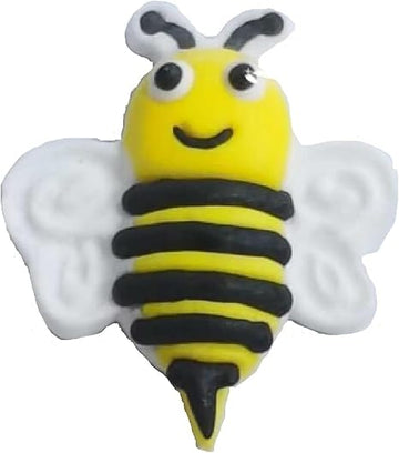 Edible Bee Decorations for Desserts - Bumble Bee Cake Topper for Desserts - Thematic Bee Party Decorations