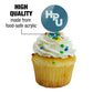 Hawaii Pacific University Secondary Logo Cupcake Picks Toppers Decoration Set Of 6