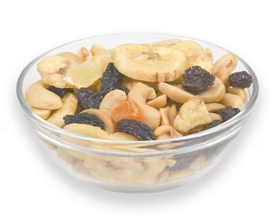 Tropical Trail Mix with Dried Fruit: Peanuts, Raisins, Banana Chips, Pineapple, Cashews, Mango - Snack Snacking Food Treat, 2 Ni