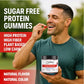 Sugar Free Protein Gummies with 20g per serving & High Fiber | High Protein Snacks | Healthy Snacks for mature-themeds | Plant Based | Fiber Gummies for mature-themeds | 1g Net Carb  Stevia  Natural Flavor.