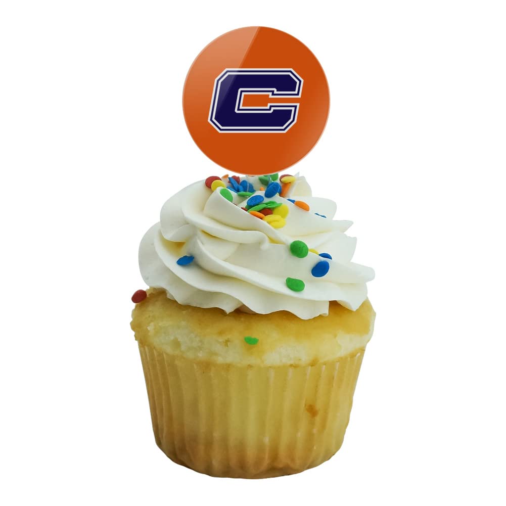 Carroll University Secondary Logo Cupcake Picks Toppers Decoration Set Of 6