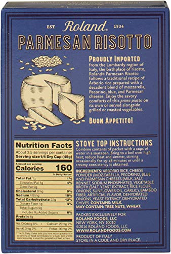 Roland Foods Italian Risotto, Parmesan Cheese, 5.8 Ounce