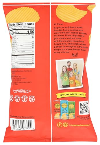 THE GOOD CRISP COMPANY Original Crinkle Cut Potato Chips, 5.5 OZ