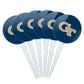 Georgia Tech Primary Logo Cupcake Picks Toppers Decoration Set of 6