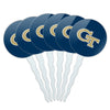 Georgia Tech Primary Logo Cupcake Picks Toppers Decoration Set of 6