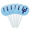 Upper Iowa University Secondary Logo Cupcake Picks Toppers Decoration Set of 6