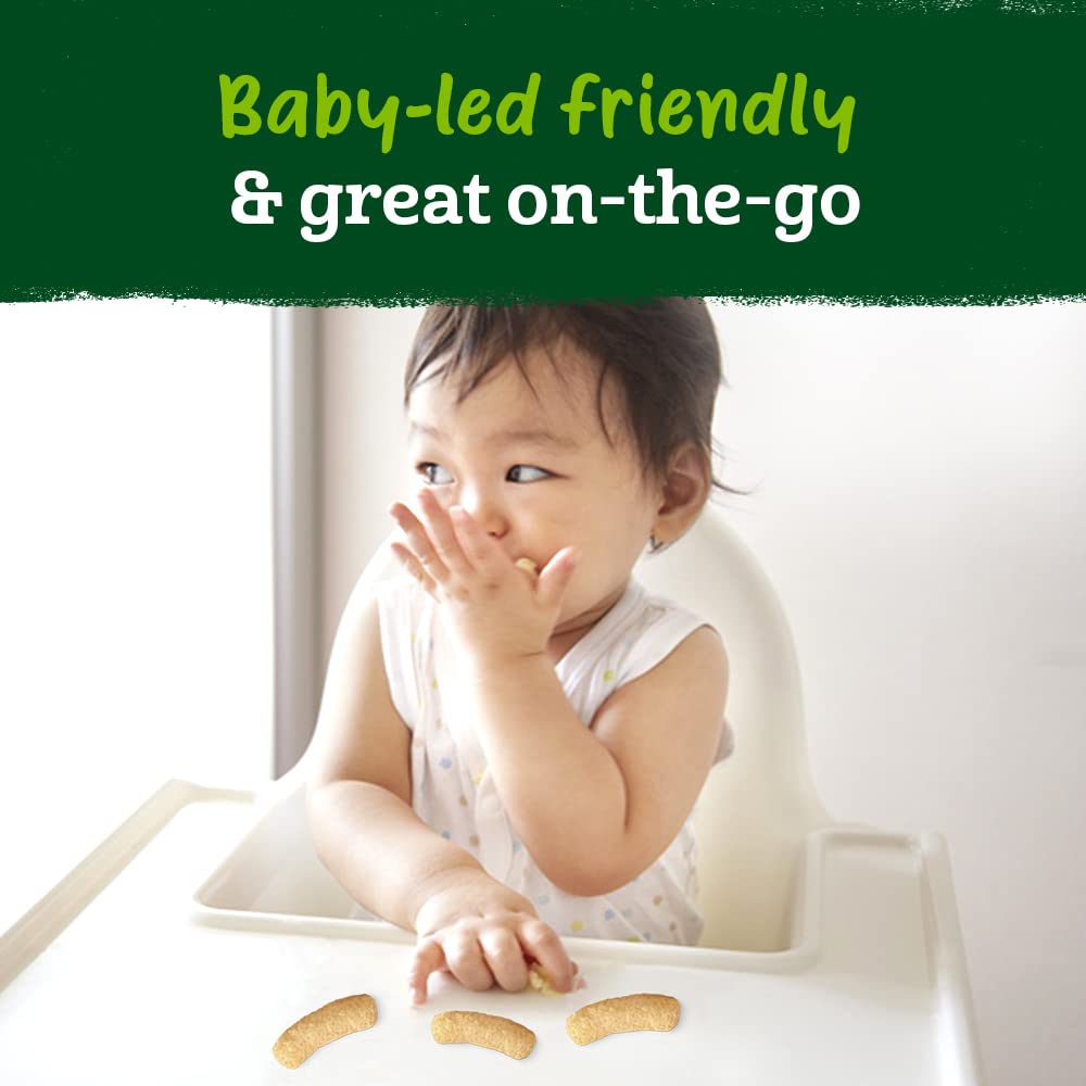 Gerber Snacks For Baby Organic Lil Crunchies, Plant-Tastic, White Bean Hummus, 1.59 Ounce (Pack Of 6)