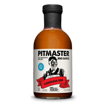 True Made Foods Carolina Red Barbecue Sauce, Spicy and Tangy, No Sugar Added, Keto, Whole30, Paleo (18oz, 1 Pack)