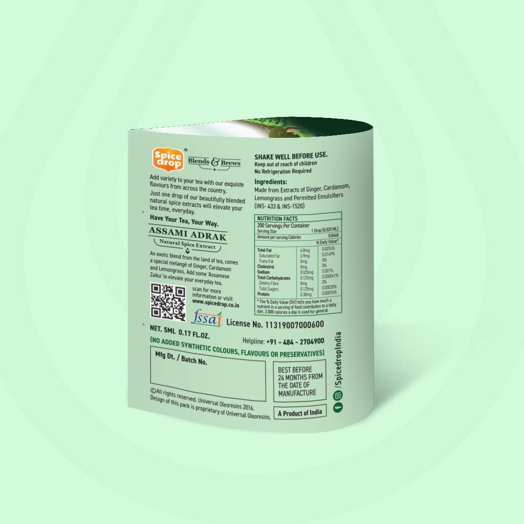 Spice Drop Tea & Coffee Extract | Premium Quality, Unsweetened, Non-GMO, Vegan | 0.17 Fl Oz (Pack of 1)