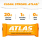 Atlas Bar - 20g Protein, 1g Sugar, 0g Seed Oils, 0g Artificial Sweeteners (Peanut Butter Chocolate Chip, 36 Count)