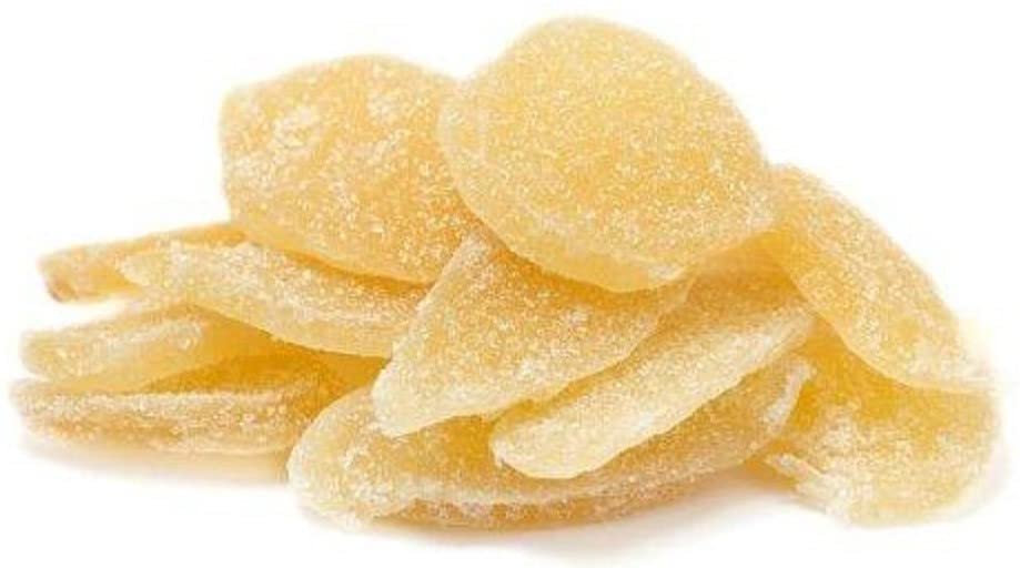 Crystallized Ginger Slices By It'S Delish, 2 Lbs Bulk | Candied Dried Ginger Fruit Chews Natural Candy, Ginger Root With Sugar C
