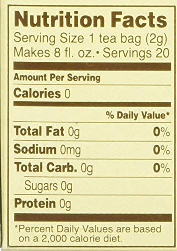 Celestial Seasonings Herbal Tea Bengal Spice Caffeine Free 20 Count Pack of 6
